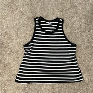 Old Navy Black and White Sleeveless Tank